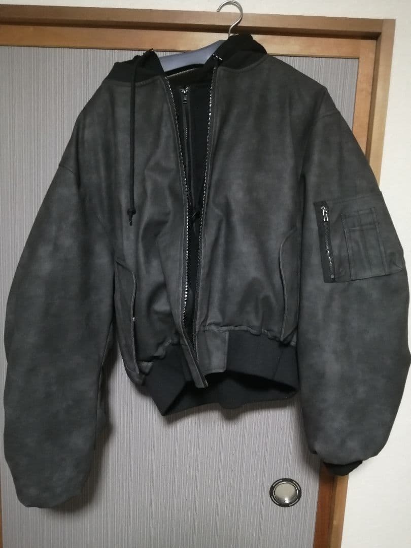 ジャケット・アウター Aside AE LAYERED HOODED BOMBER JACKET