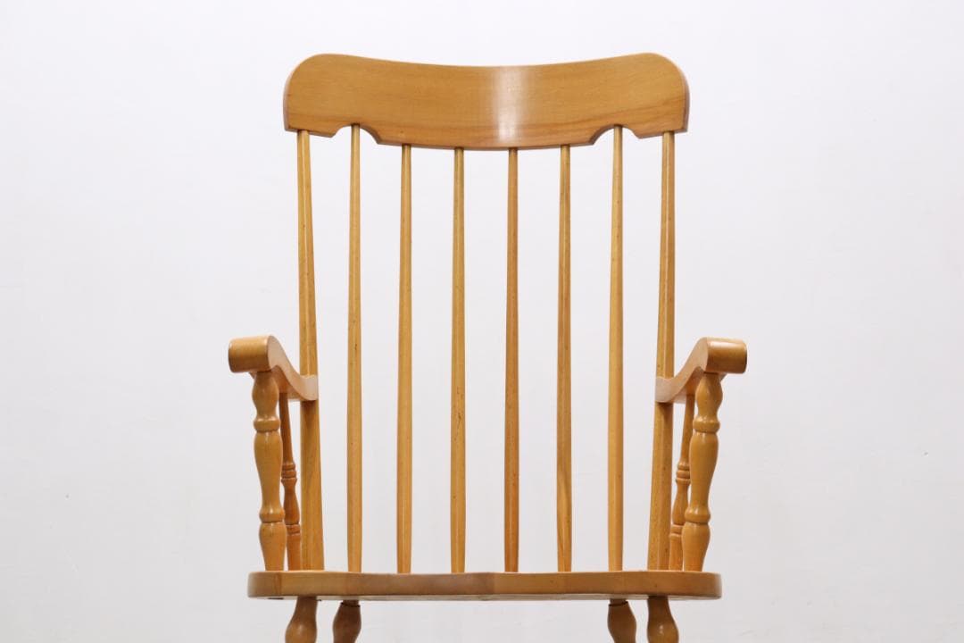 レトロ ロッキングチェア ビーチ材 揺り椅子 ラウンジ ナチュラル ヴィンテージ