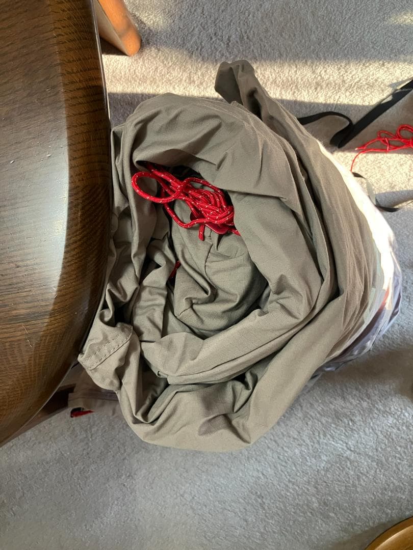 クイックキャンプのワンポール　インナーテント付きテント