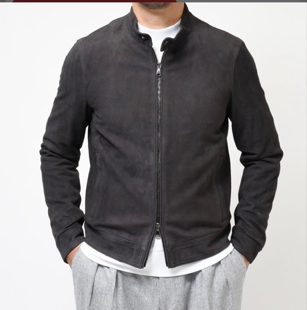 emmeti スエードレザージャケット　JURI ダークグレー　サイズ44