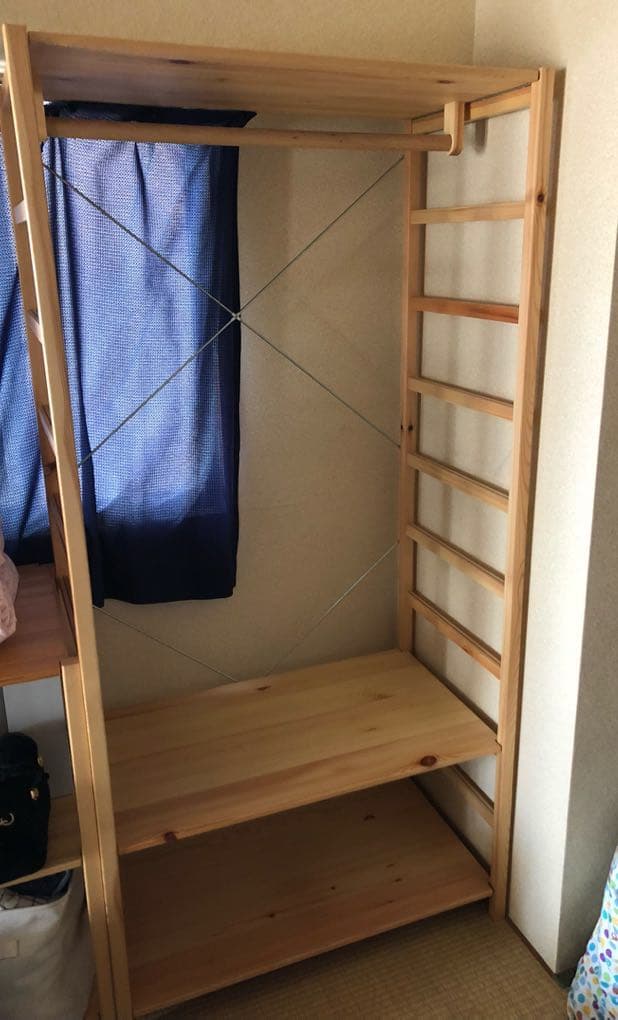 ランちゃん  無印良品 パイン材ワードローブ 良品