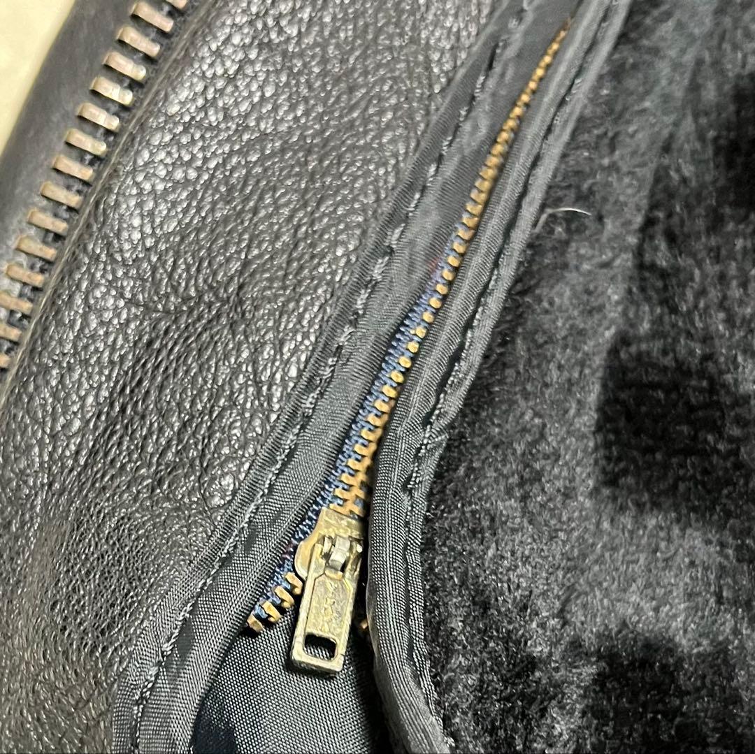 G-1 フライトジャケット　レザー　70s ビンテージ　　着脱可能ライナー付き