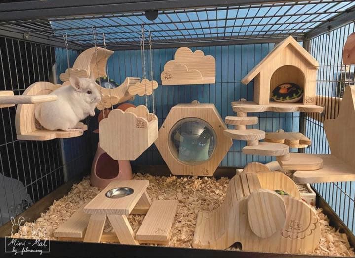 土星型のステップ 小動物用ステップ 小動物 チンチラ 小動物用品  ペットケージ