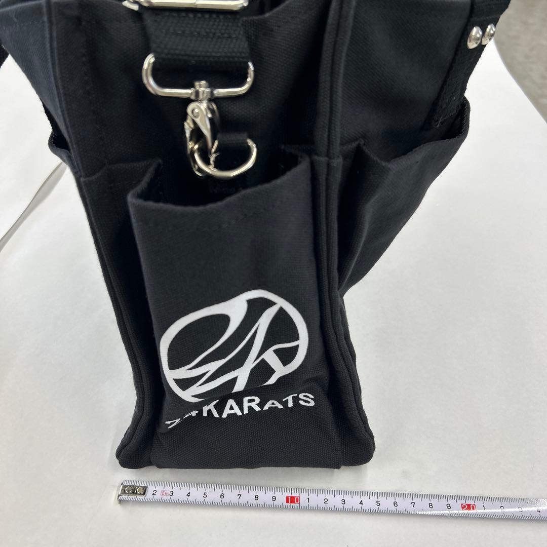 24KARATS ブラック トートバッグ キャンバス ショルダー付き
