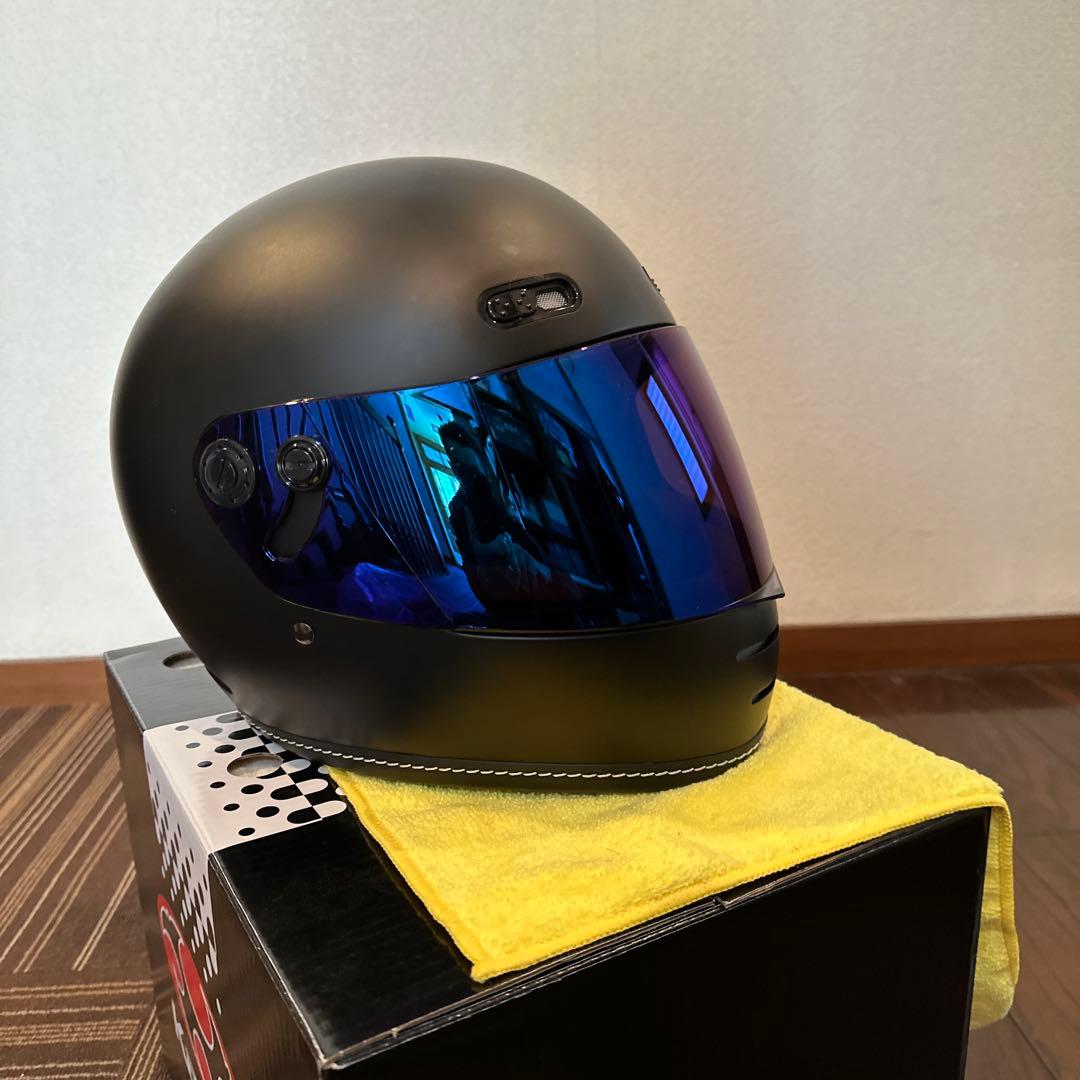 MJ マットブラック フルフェイスヘルメット