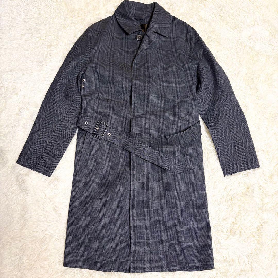 美品　MACKINTOSH ステンカラーコート 36 グレンチェック 英国製