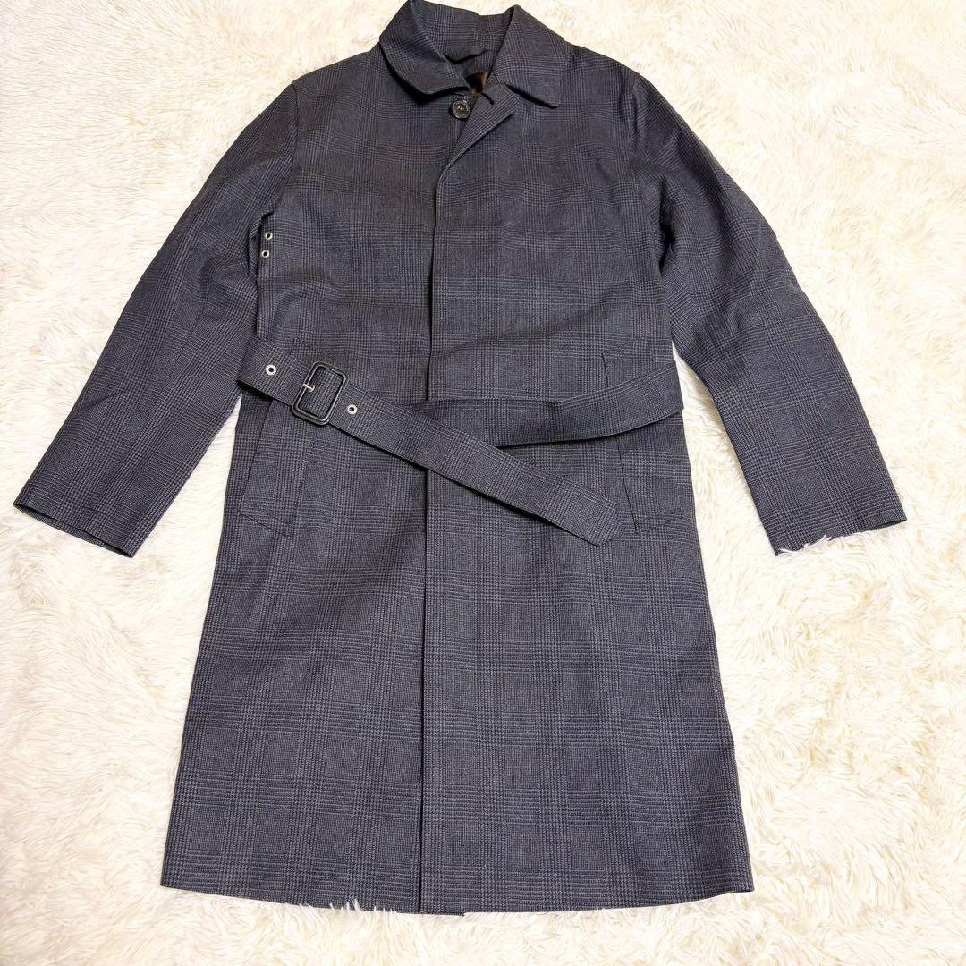 美品　MACKINTOSH ステンカラーコート 36 グレンチェック 英国製
