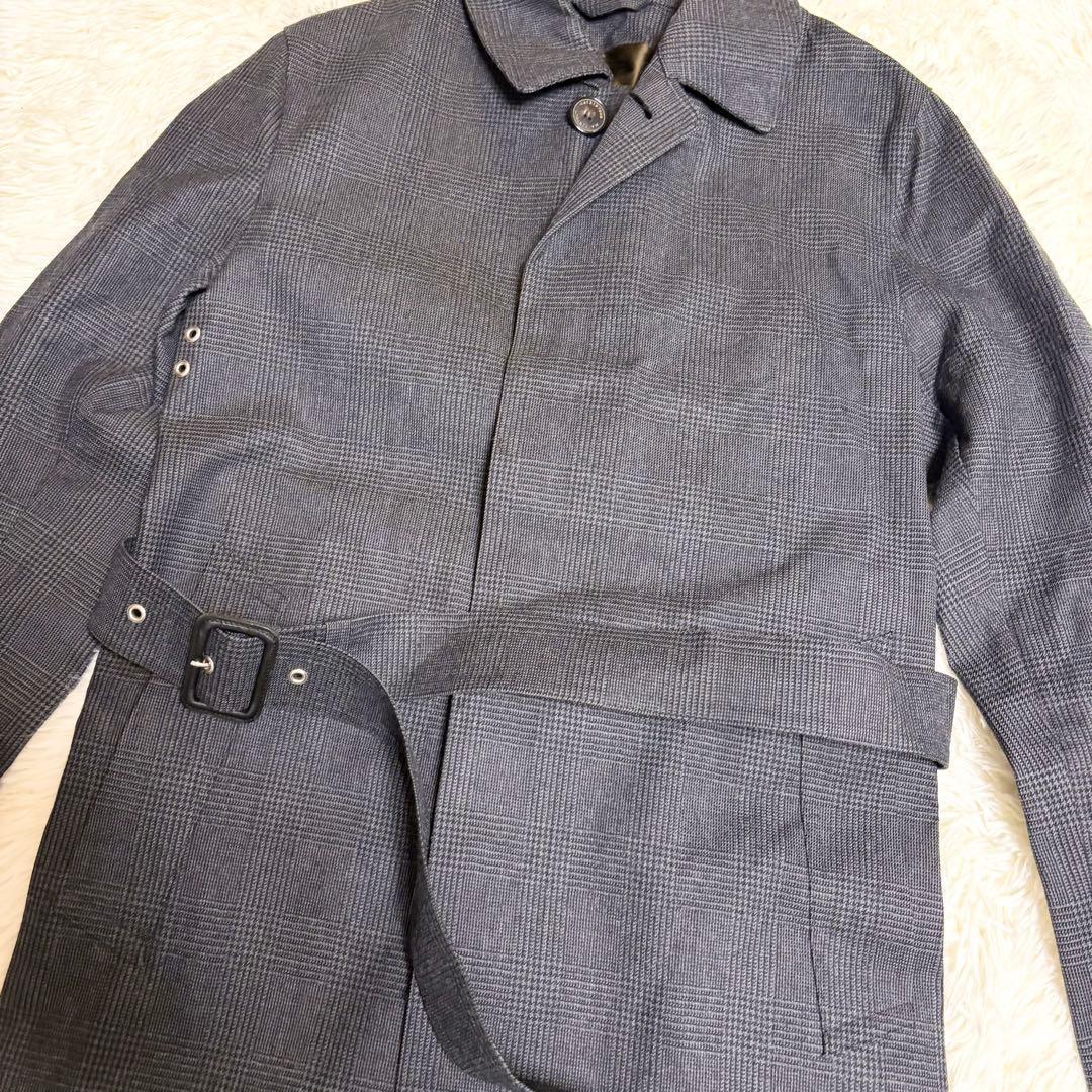 美品　MACKINTOSH ステンカラーコート 36 グレンチェック 英国製