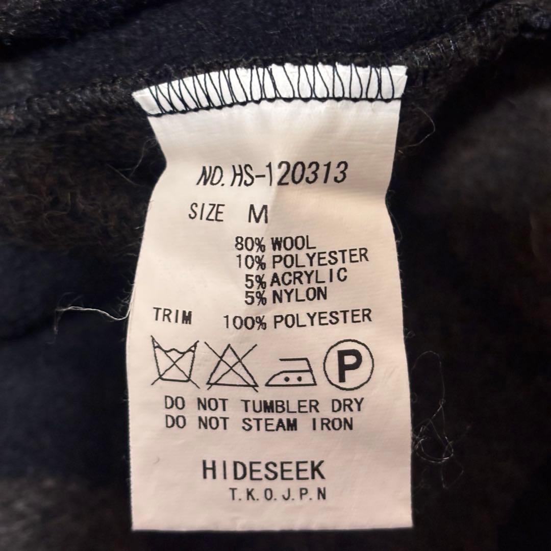 HIDEANDSEEK ウール　バッファローチェック　CPO シャツ　ジャケット