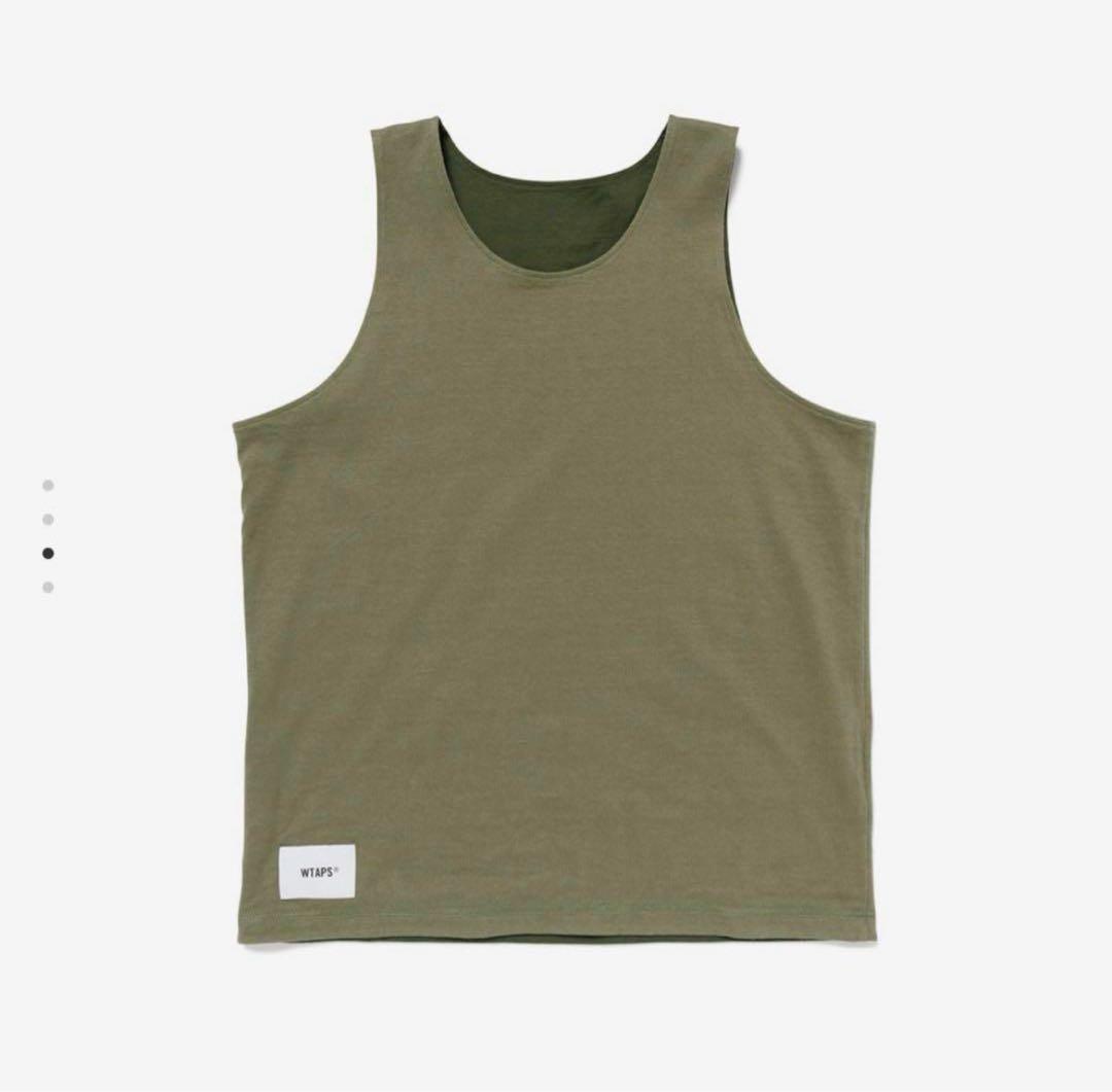 新品 WTAPS MUDDY/TANKTOP/COTTON オリーブドラブ L