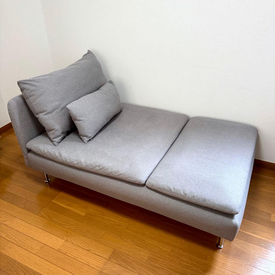 【ちゃんおぐ】IKEA SÖDERHAMN 寝椅子 トネルード グレー