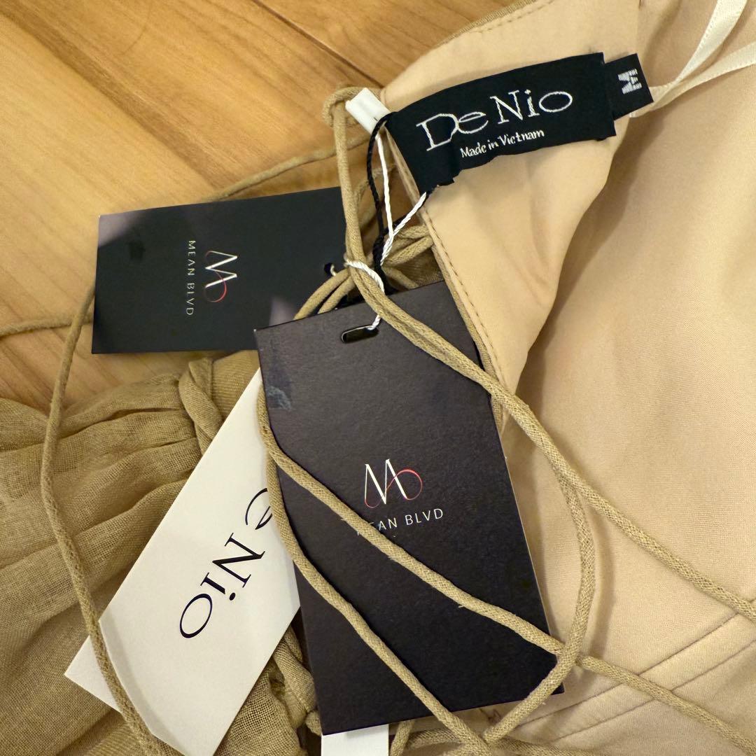 未使用新品 DeNio/デニオ ワンピースドレス ベージュ M 約4万円