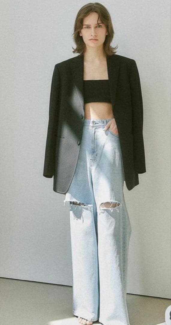 樋口かほりxYANUK クラッシュワイド デニム 22