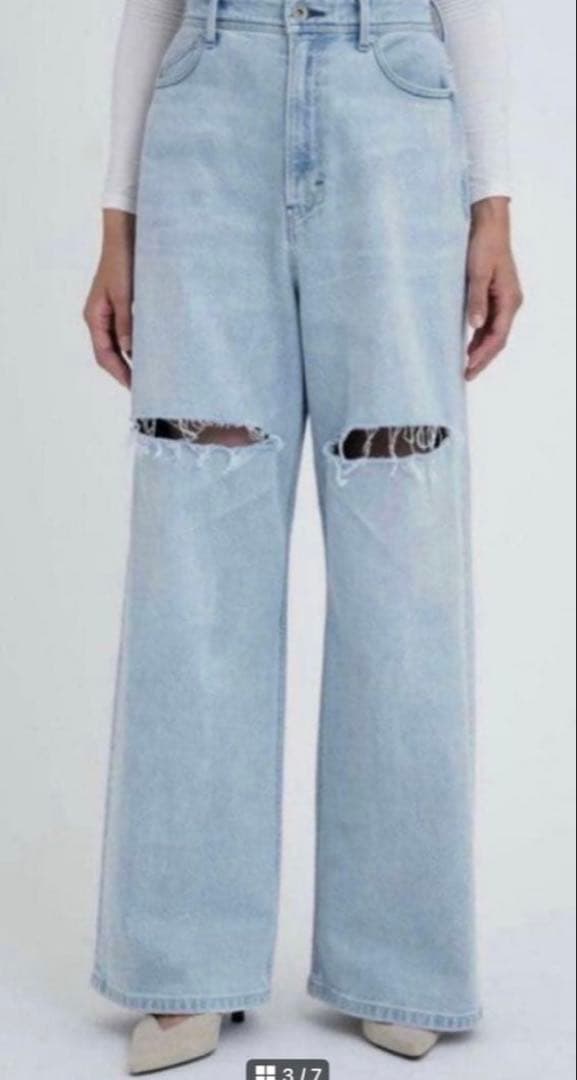 樋口かほりxYANUK クラッシュワイド デニム 22