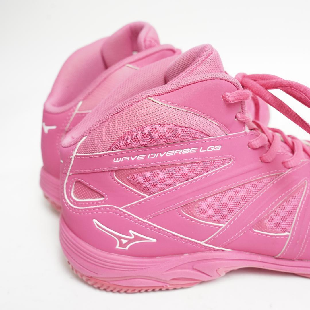 【美品】ミズノ ウェーブダイバース ハイカット スニーカー 23.5cm