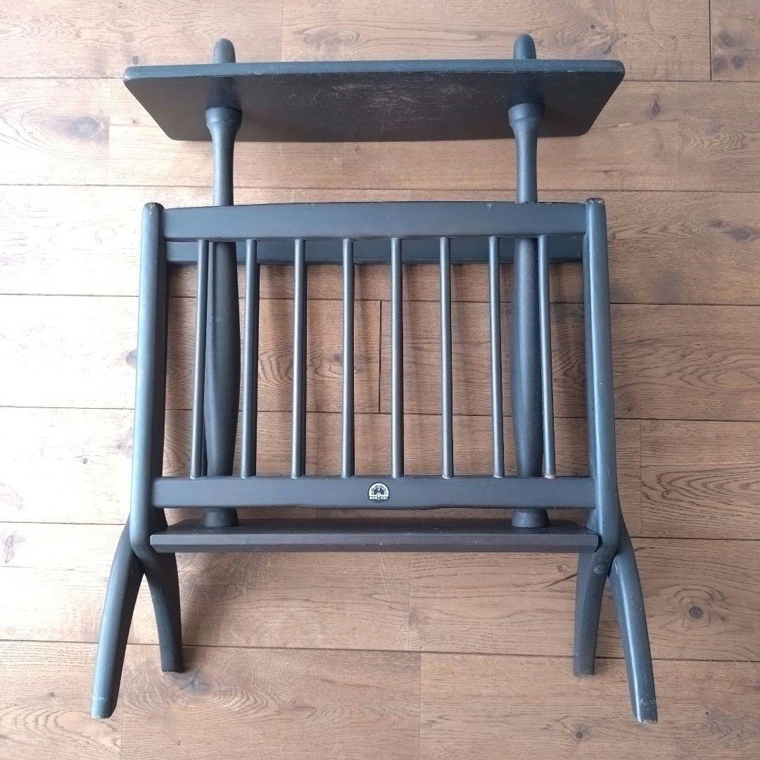 オールドマルニ マガジンラック マルニ木工 本立て 新聞入れ 昭和レトロ