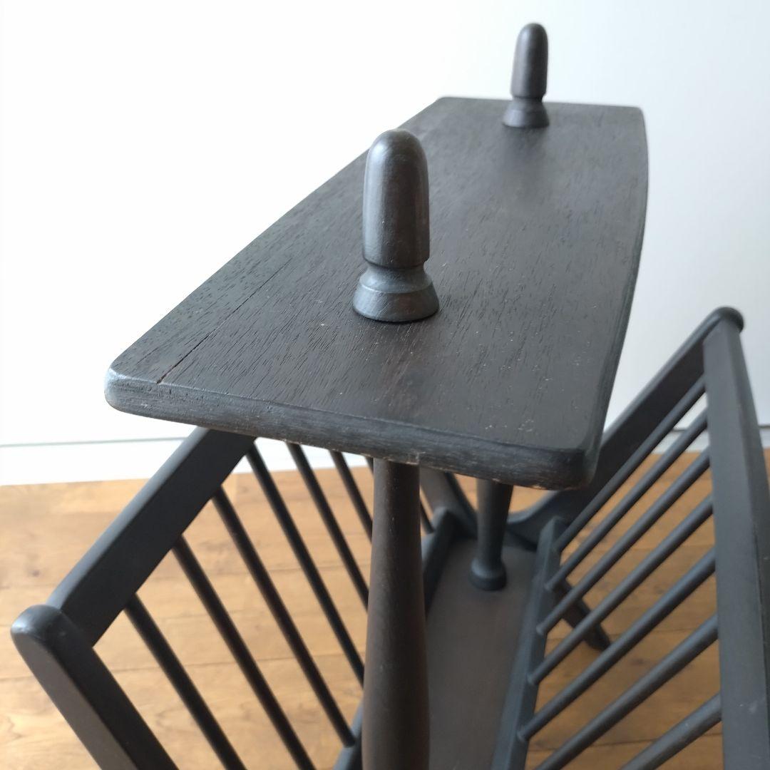 オールドマルニ マガジンラック マルニ木工 本立て 新聞入れ 昭和レトロ