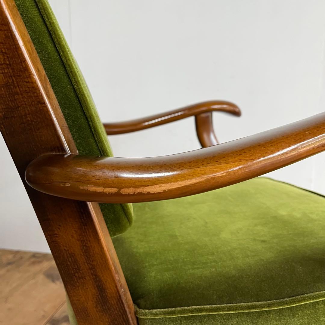 オールド カリモク karimoku コロニアル チェア 椅子 グリーン