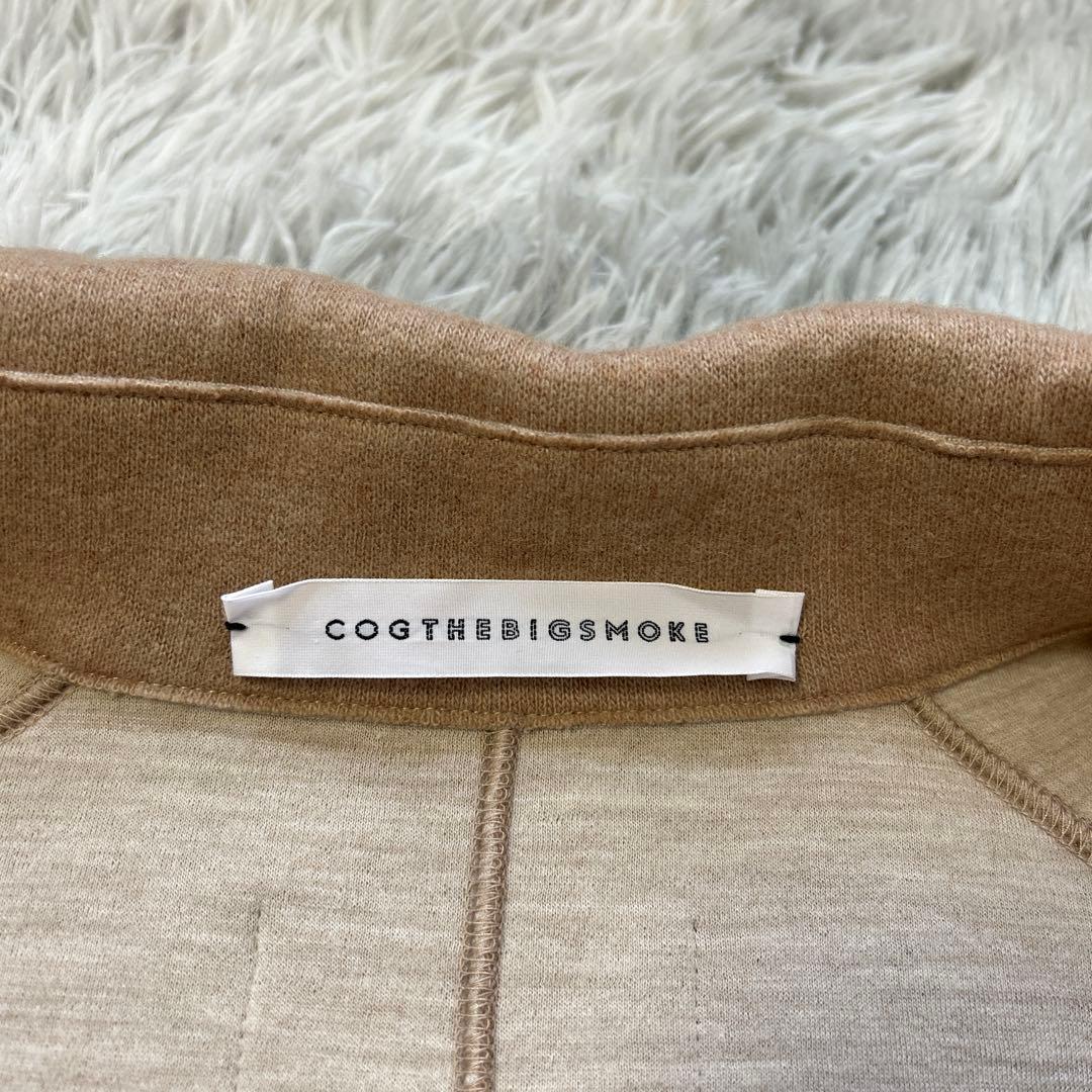 【美品】COGTHEBIGSMOKE ボタンレストレンチコート キャメル