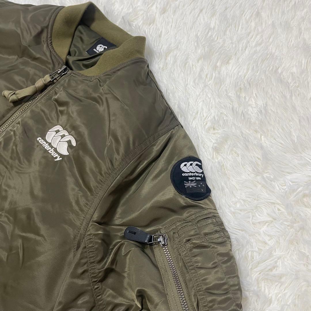 美品 Canterbury カンタベリー MA-1 フライトジャケット ブルゾン