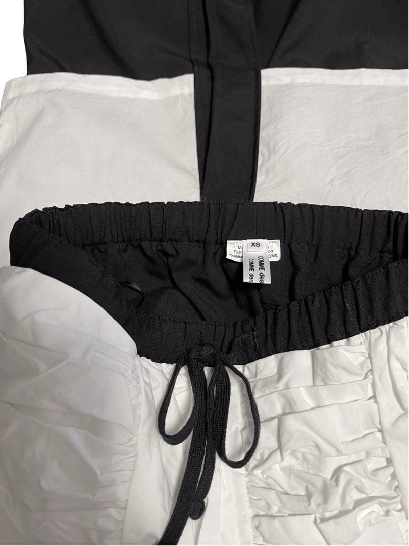 2022ss コムデギャルソン コムコム 縦横フリル リバーシブルスカート