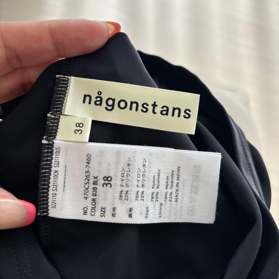 nagonstans ブラック ワンピース水着 38 新品