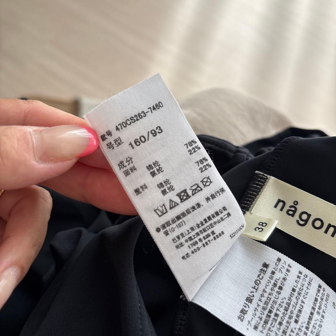 nagonstans ブラック ワンピース水着 38 新品