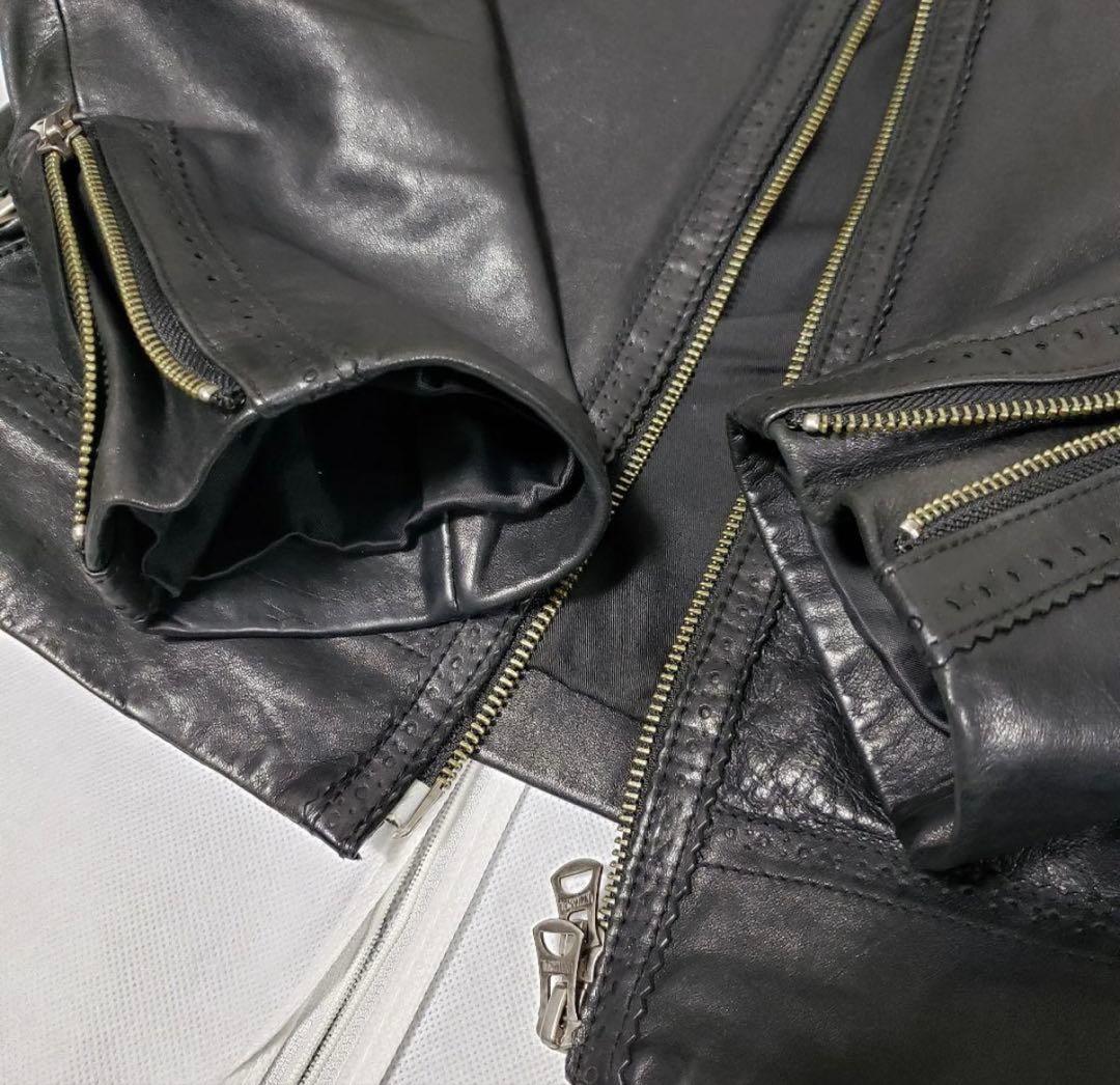 ☆レア☆ nano universe 馬革 レザージャケット Lサイズ