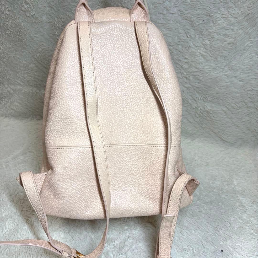 TORY BURCH トリーバーチ レザー ロゴ リュック ピンク