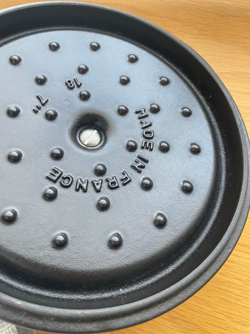 STAUB 鍋 ココット ラウンド グレー 18センチ 正規品