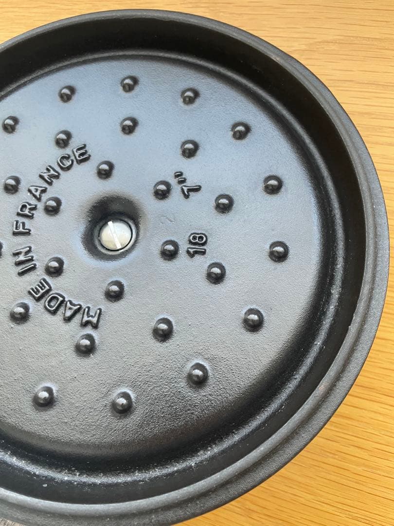 STAUB 鍋 ココット ラウンド グレー 18センチ 正規品