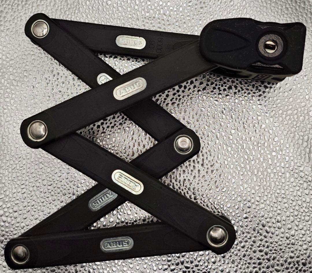 ABUS 折りたたみ最強ロック 希少シリコン巻きブラック　未使用