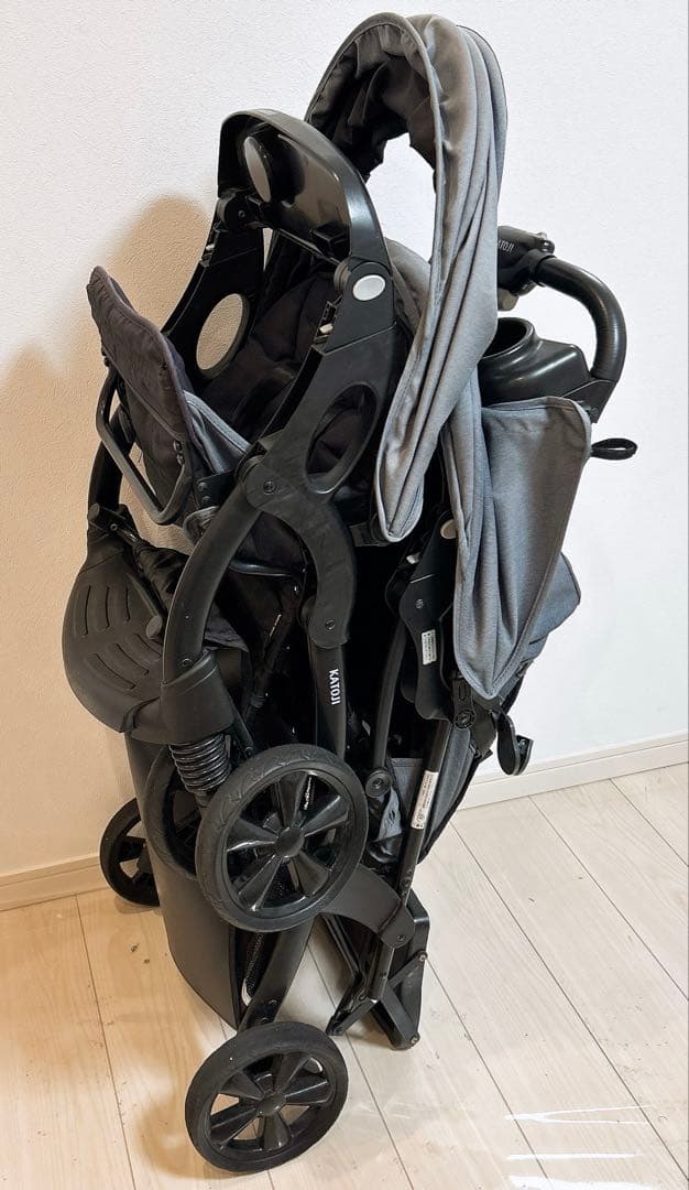 KATOJI 二人でゴーdx デラックス 二人乗り ベビーカー ブルー