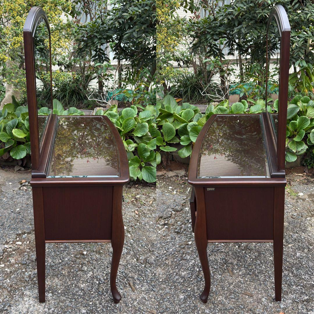 マルニ木工 maruni ベルサイユ ドレッサー 猫脚 鏡台 化粧台 椅子付き