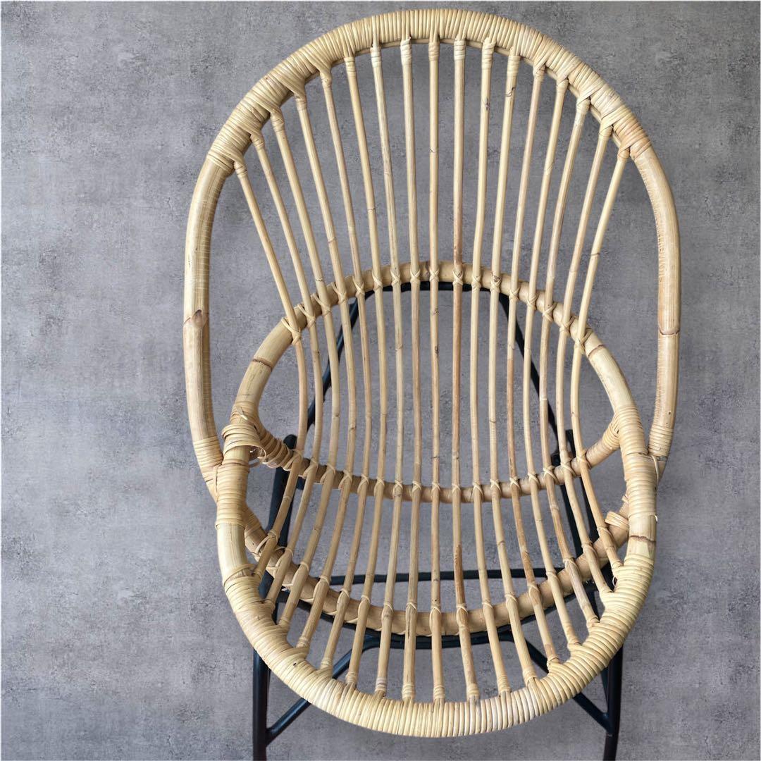 サンフラワーラタン C5901NX ラタン パーソナルチェア カフェ椅子