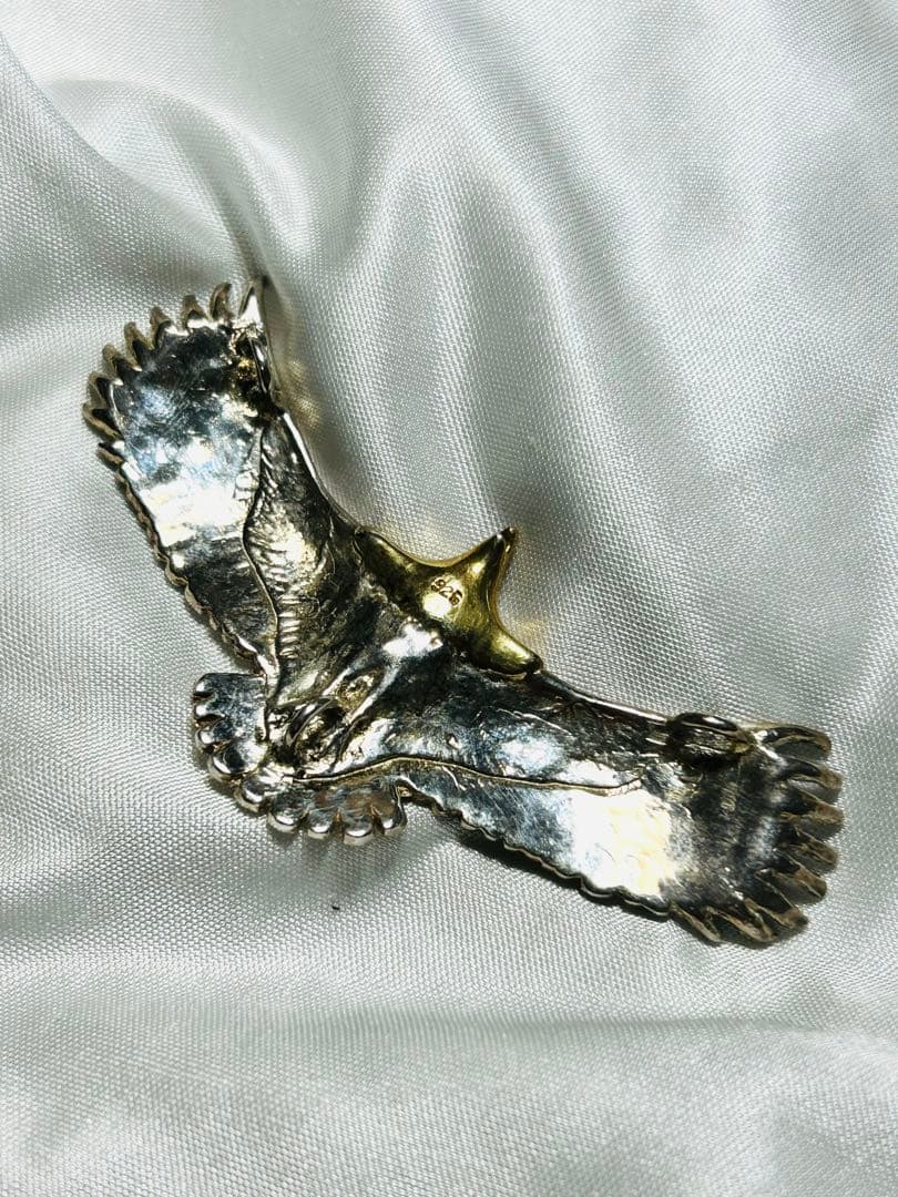 シルバー925☆大イーグル☆インディアンジュエリー☆ヴィンテージ