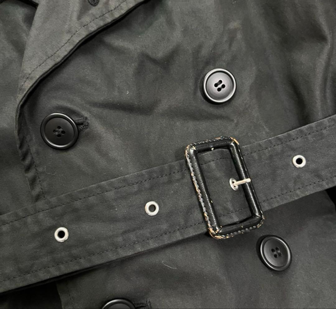 ジョンローレンスサリバン　ダブルトレンチコート　オイルドコットン