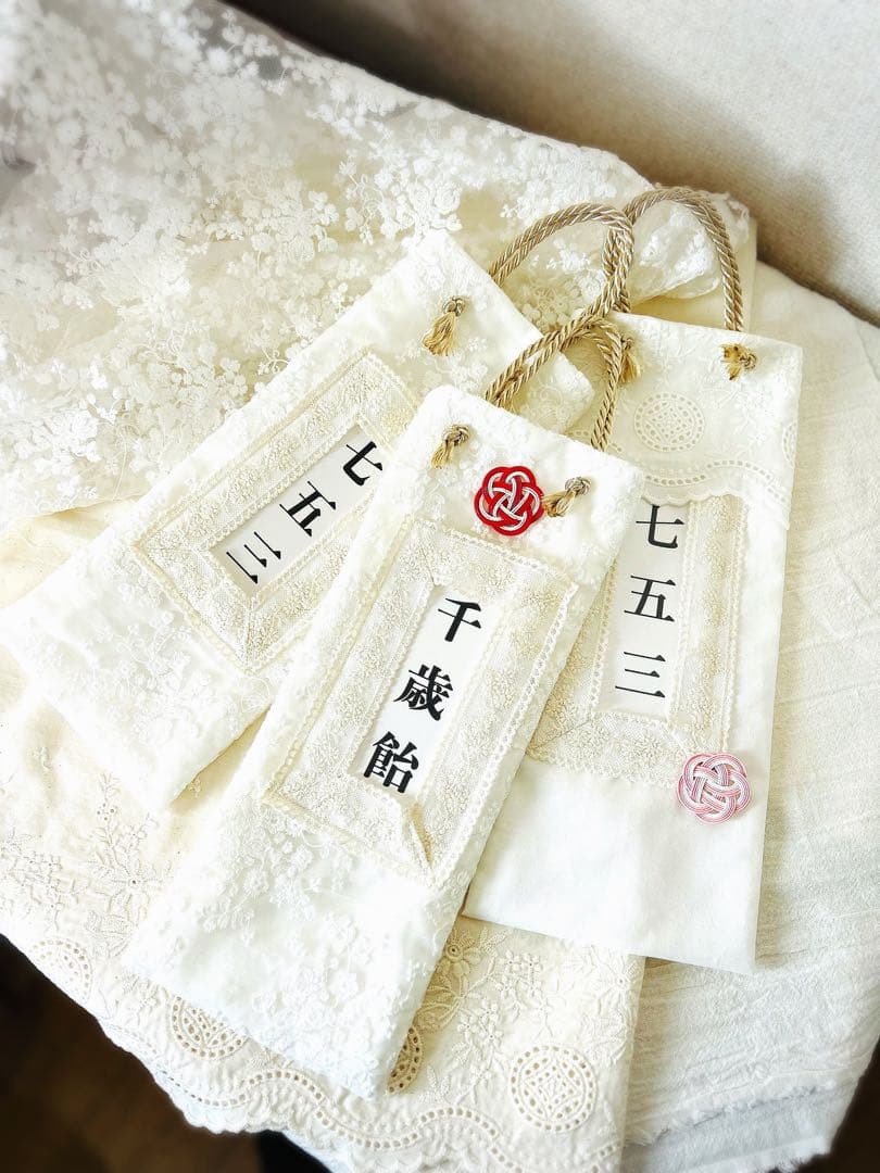 ハンドメイド＊【花舞】チュールとパールのふんわり被布＊七五三＊753