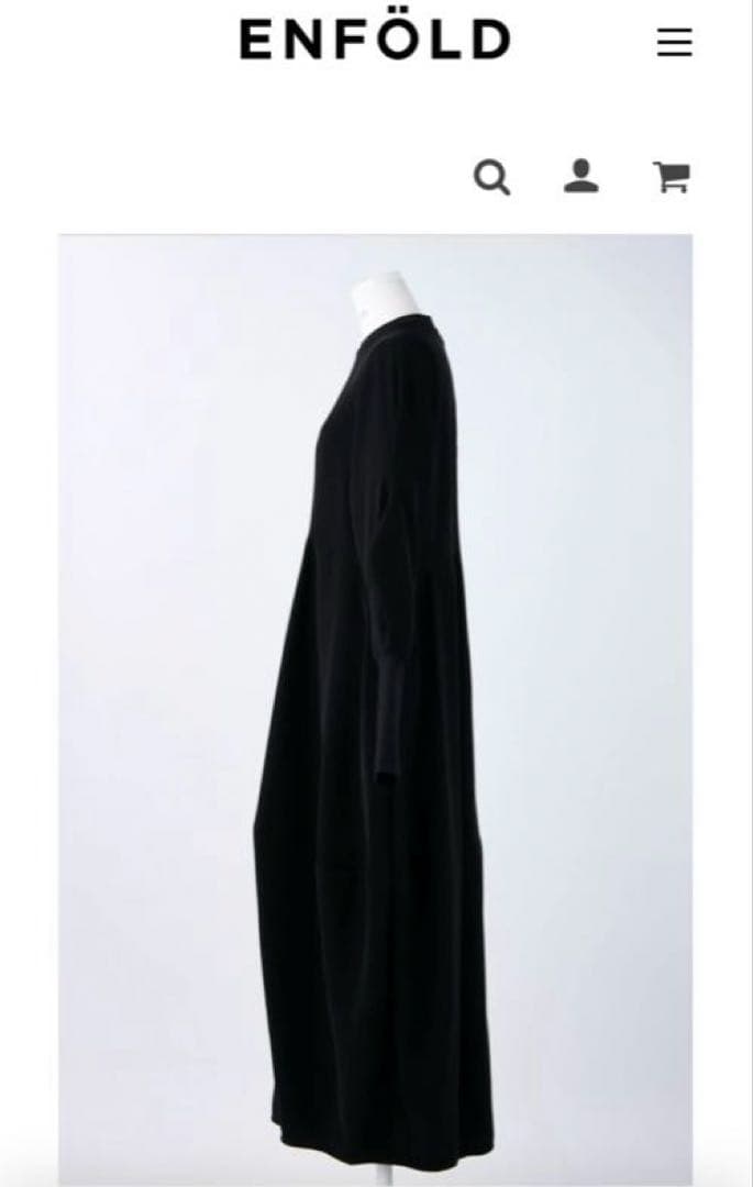 ✨美品✨エンフォルド　ワンピース　アシンメドレス　ブラック　38