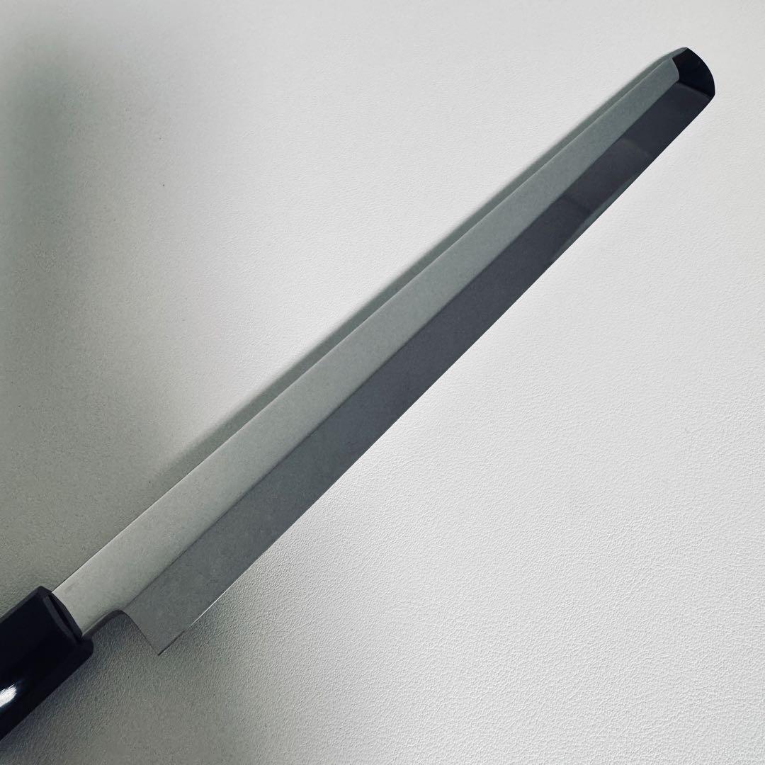 270mm先丸 柳刃包丁 鏡面　黒檀天然牛角八角柄 刺身包丁 全鋼　和包丁