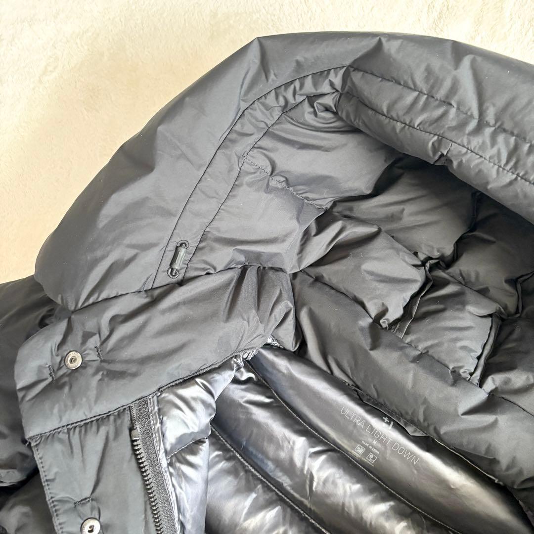 【新品】ユニクロ +J ウルトラライトダウンフーデットコート　M ブラック