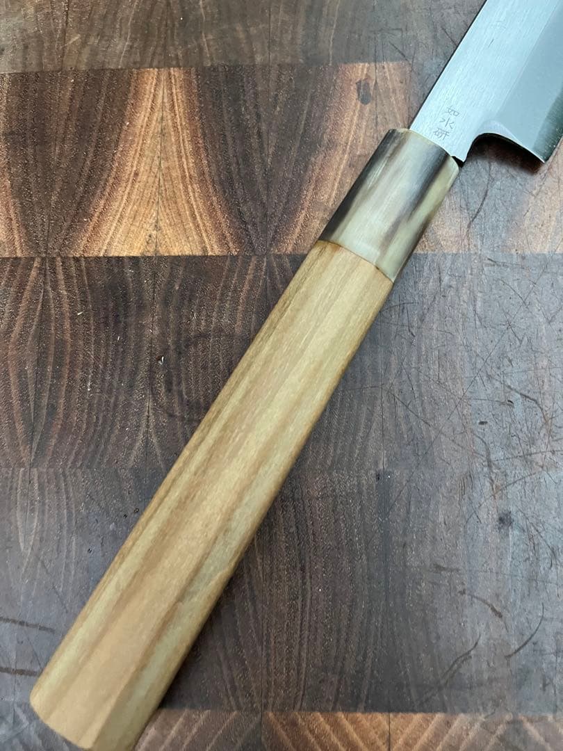 堺打ち刃物　青鋼　紋　鍛錬　柳刃　刺身　尺　300mm 包丁　和包丁　刃紋