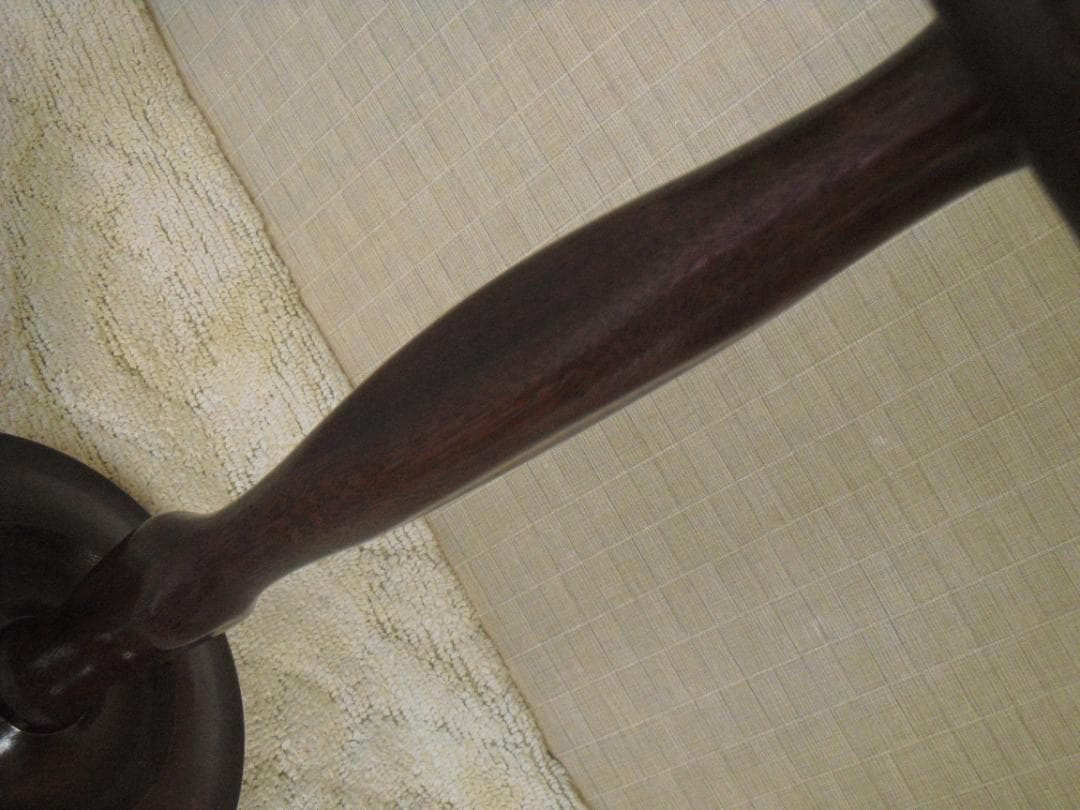 オールドマルニ☆木製 アッシュトレイスタンド 孔雀 灰皿☆小物入れ 花台にも