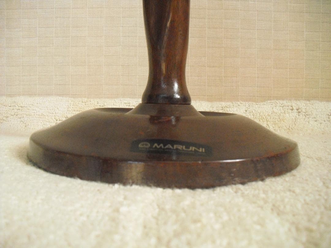 オールドマルニ☆木製 アッシュトレイスタンド 孔雀 灰皿☆小物入れ 花台にも