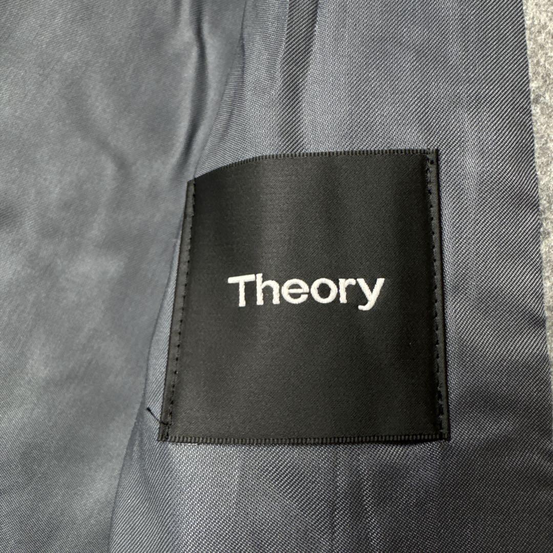 【新品タグ付】定価約8万 セオリー 日本製 ラムメルトン チェスターコート 灰