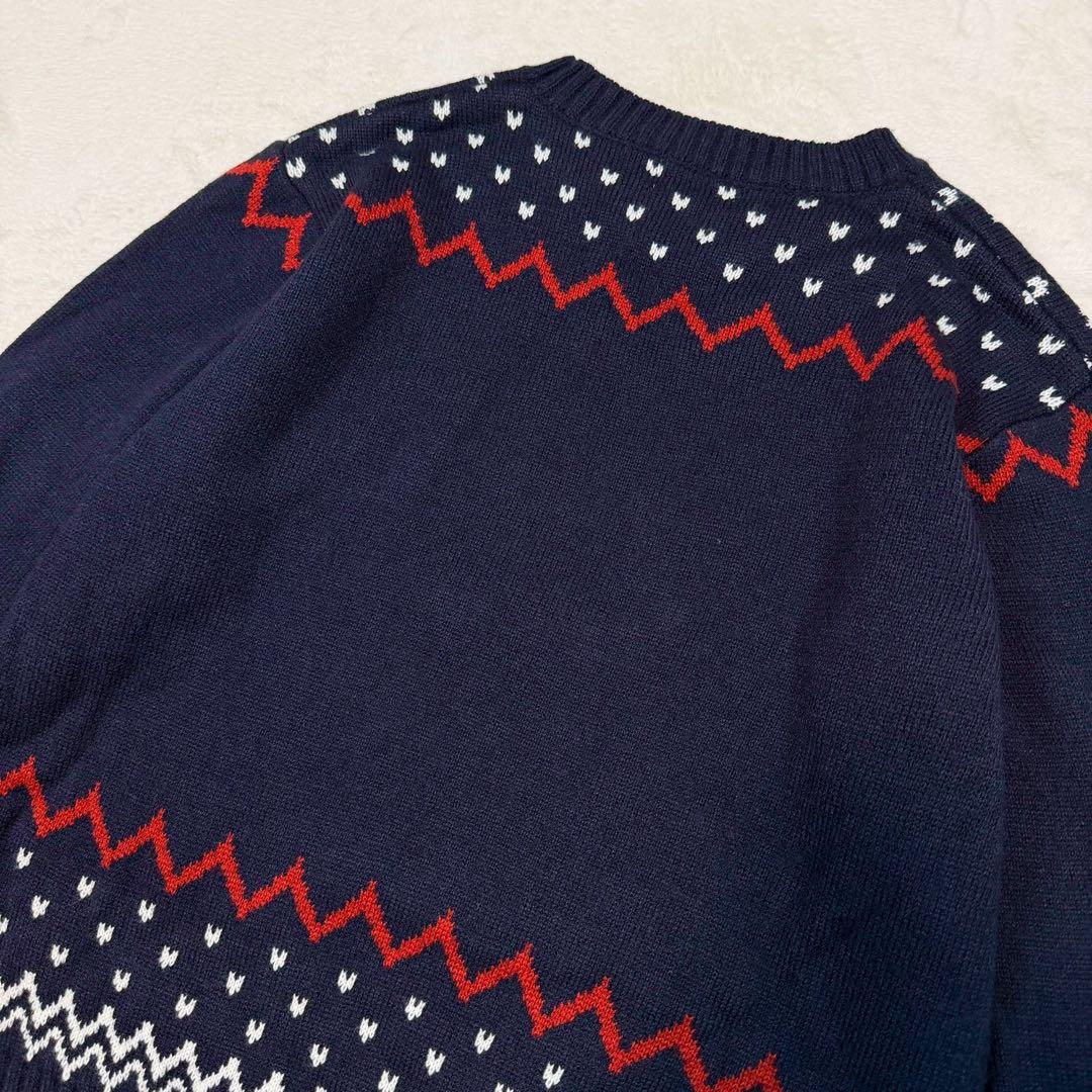 美品 ディズニーリゾート2023 リルリンリンセーター ミッキー M~L 紺