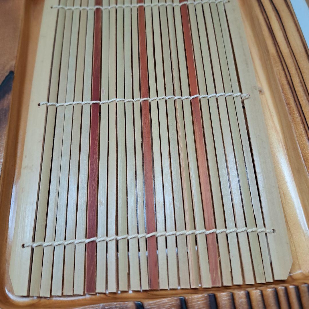 【未使用】 ヤマコー 焼杉 薬味付ざる 3客セット 蕎麦　うどん 木製プレート