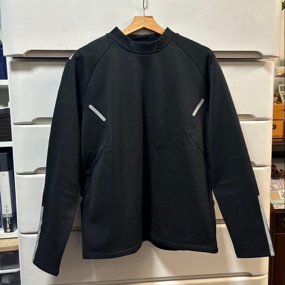 パーリーゲイツPGGストレッチダンボール裏起毛モックネックブラックサイズ5