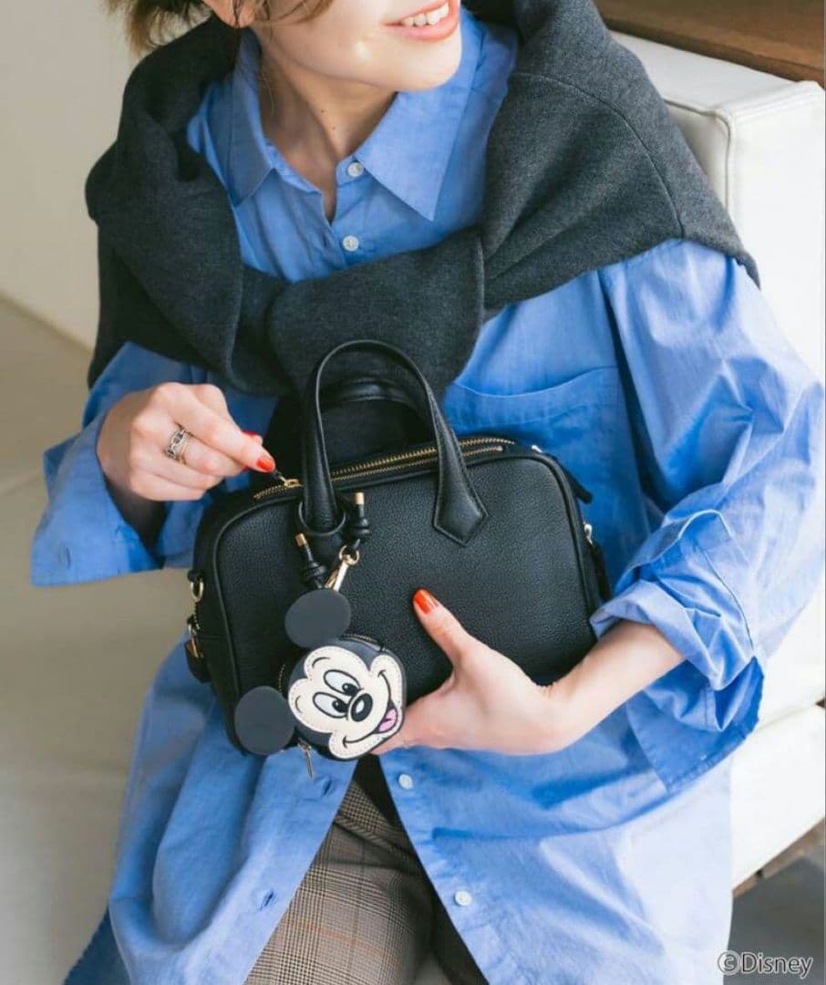 【新品未使用】スピックアンドスパン　別注　ミッキーキーホルダーポーチ　チャーム