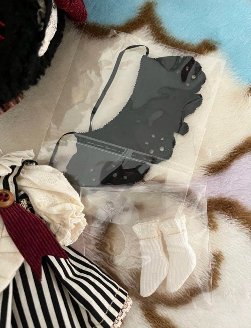 作家様♡ブライスアウトフィットセット　ストライプワンピース　ウサ耳帽　リカちゃん